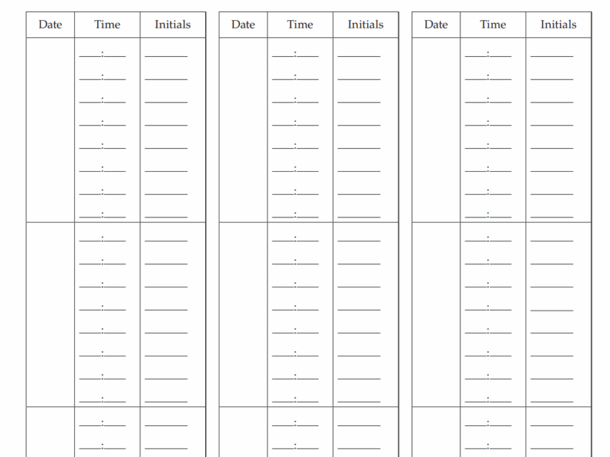 Sample Infant Sleep Observation Form California Childcare Health Program
