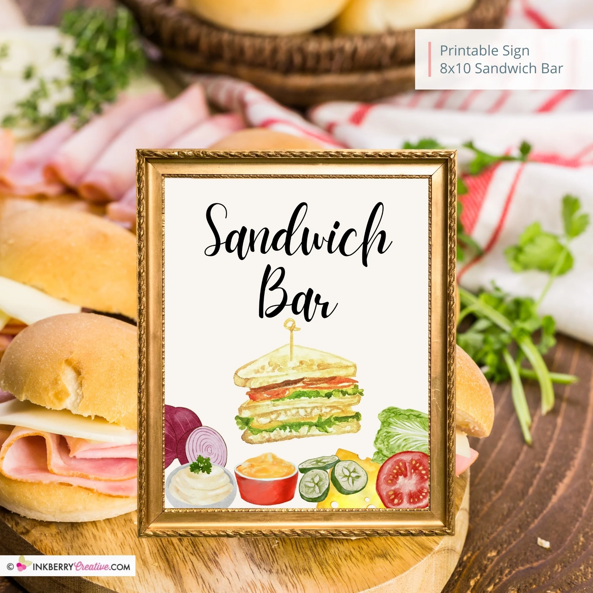 Sandwich Bar Signs Printables