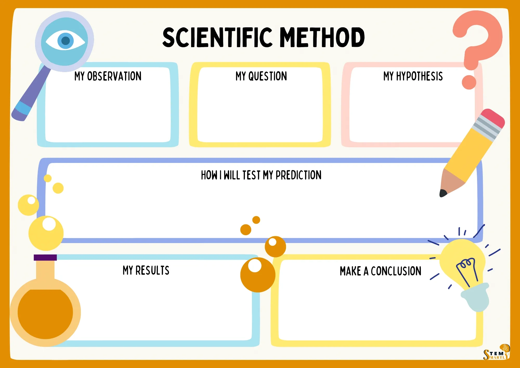 Scientific Method Worksheet Example For Kids STEM Smartly