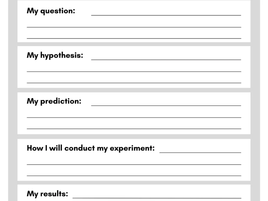 Scientific Method Worksheet Example For Kids STEM Smartly