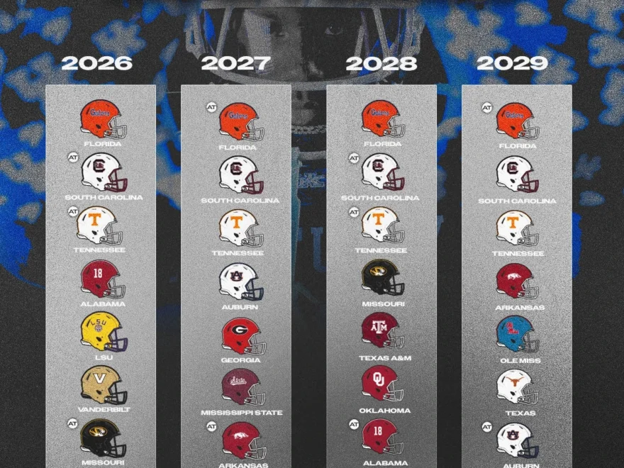 SEC Announces 2026 29 Football Opponents UK Athletics