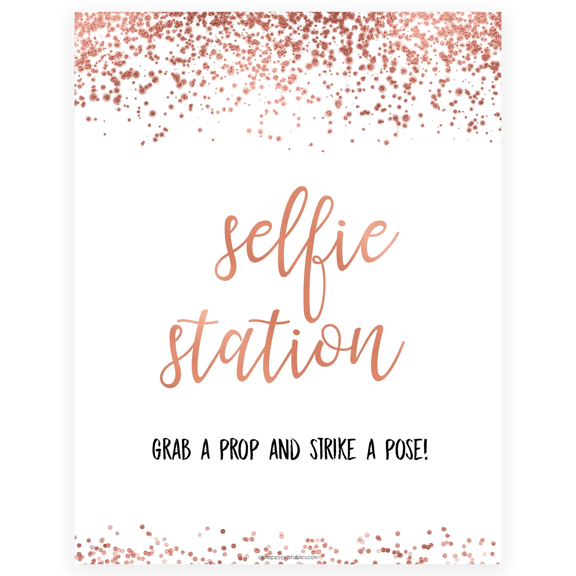 Selfie Station Free Printable Sign