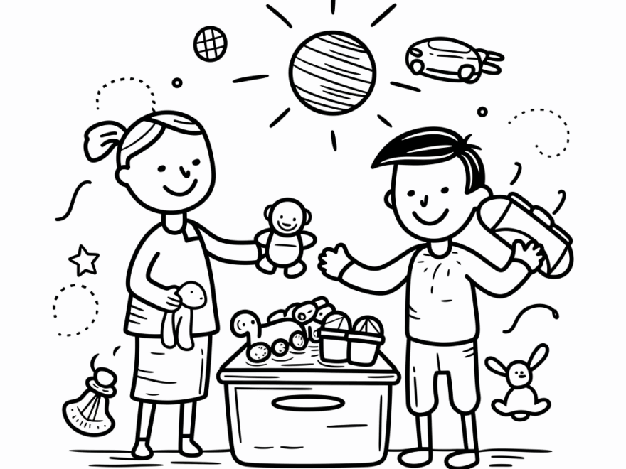 Sharing Coloring Pages Free Printable