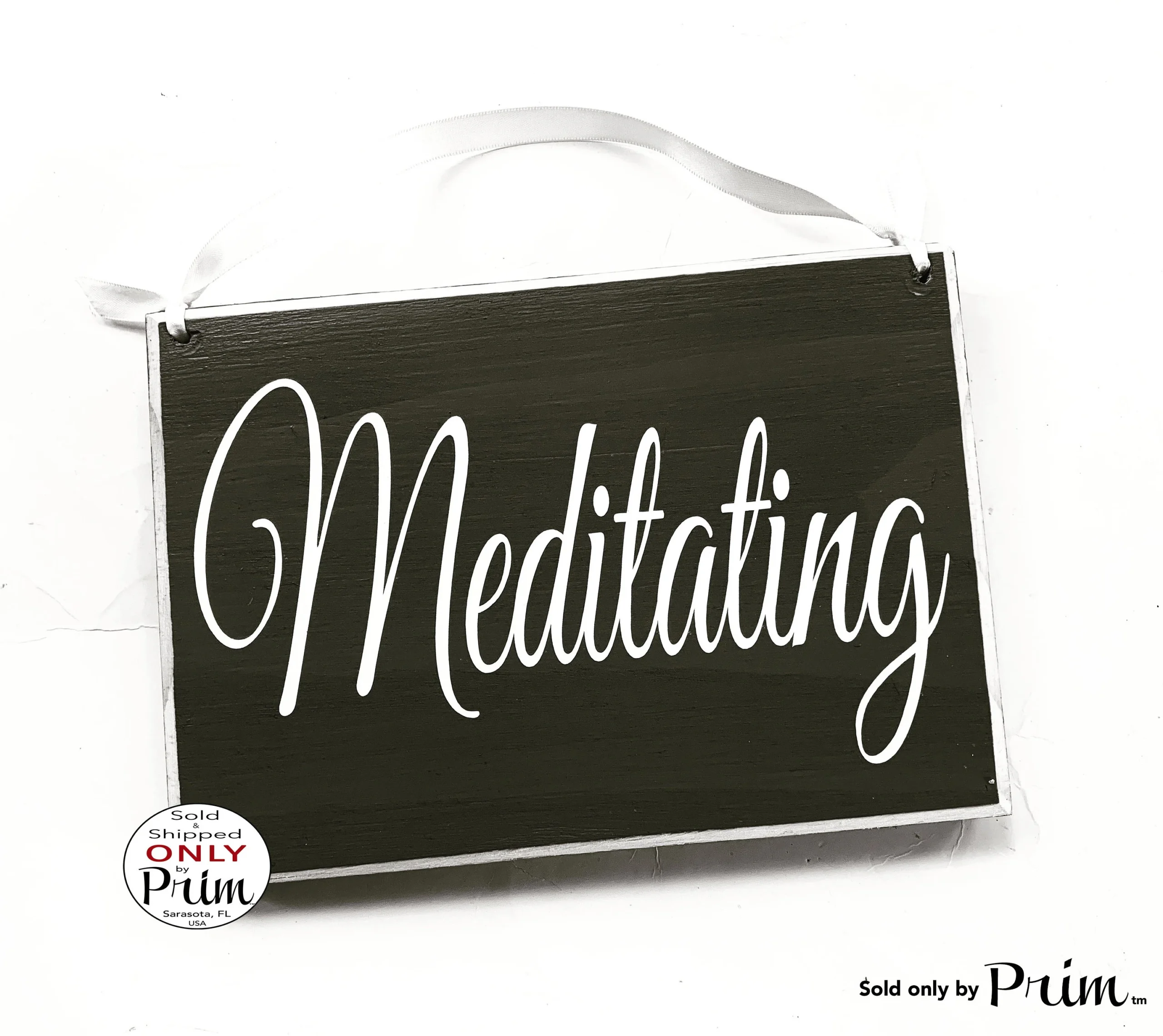 Shhh Meditation By Sign Etsy