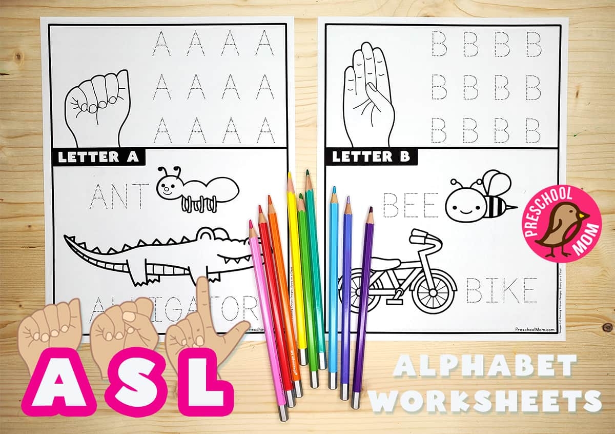 Printable Asl Sign Language Book Toddler