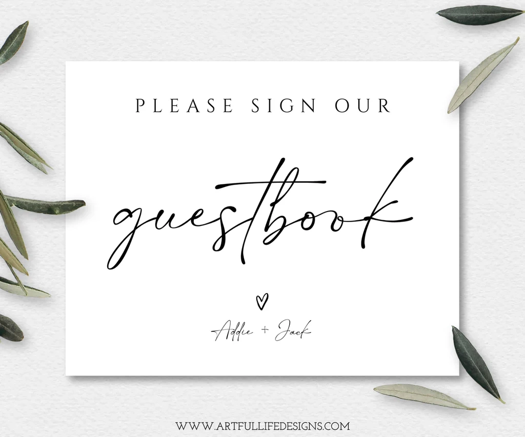 Please Sign Our Guestbook Printable