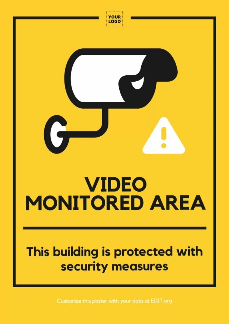Signs Of Security Cameras Video Surveillance Zone