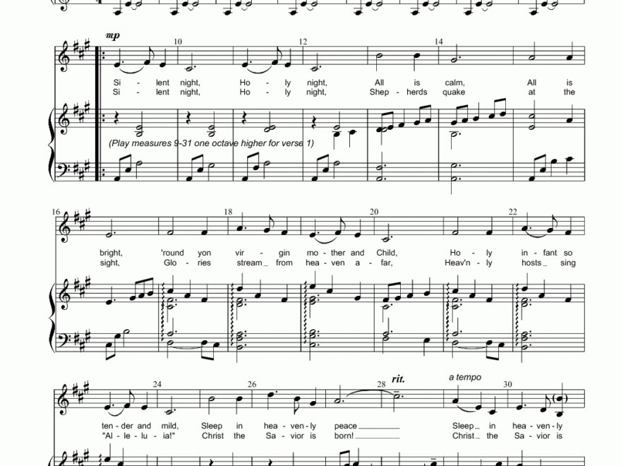 Silent Night by Sally Deford Vocal Solo