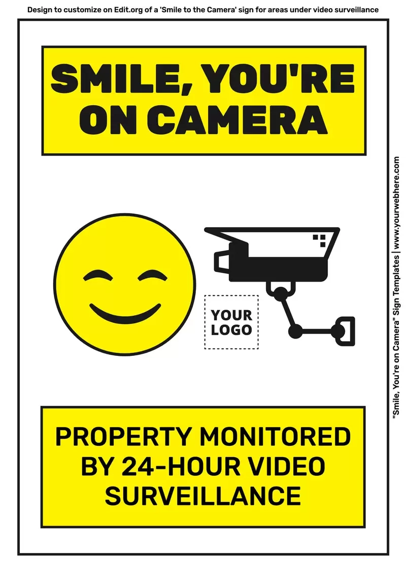 Free Printable Under Surveillance Signs