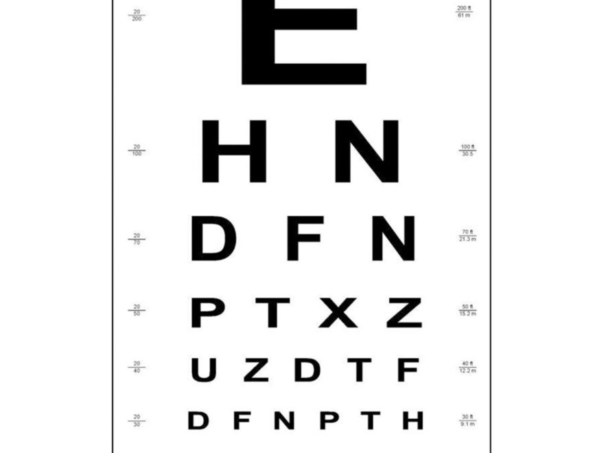 Snellen Eye Chart Home Eye Chart Home Science Tools