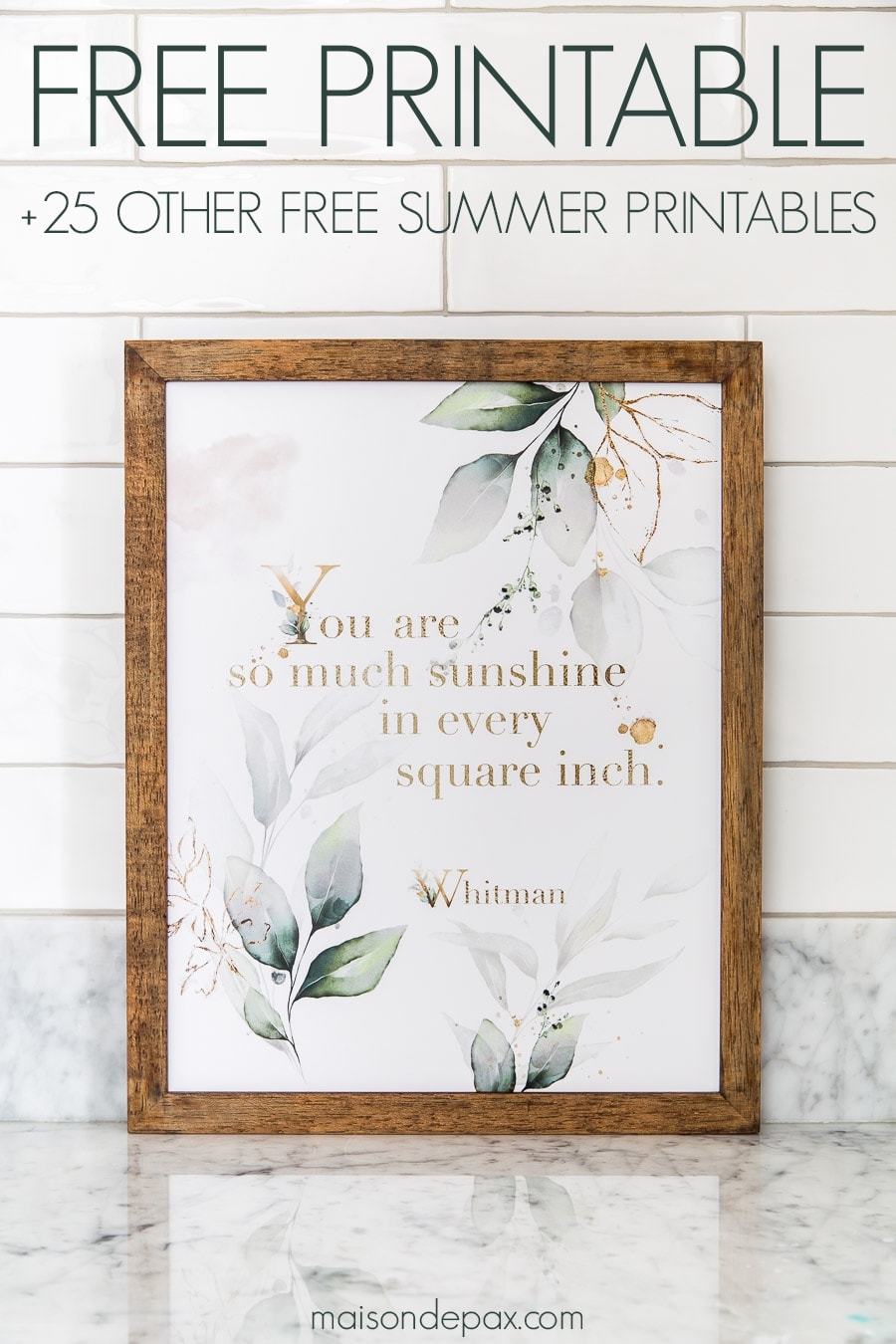 So Much Sunshine Printable Wall Art Maison De Pax So Much Sunshine Printable Wall Art Maison De Pax