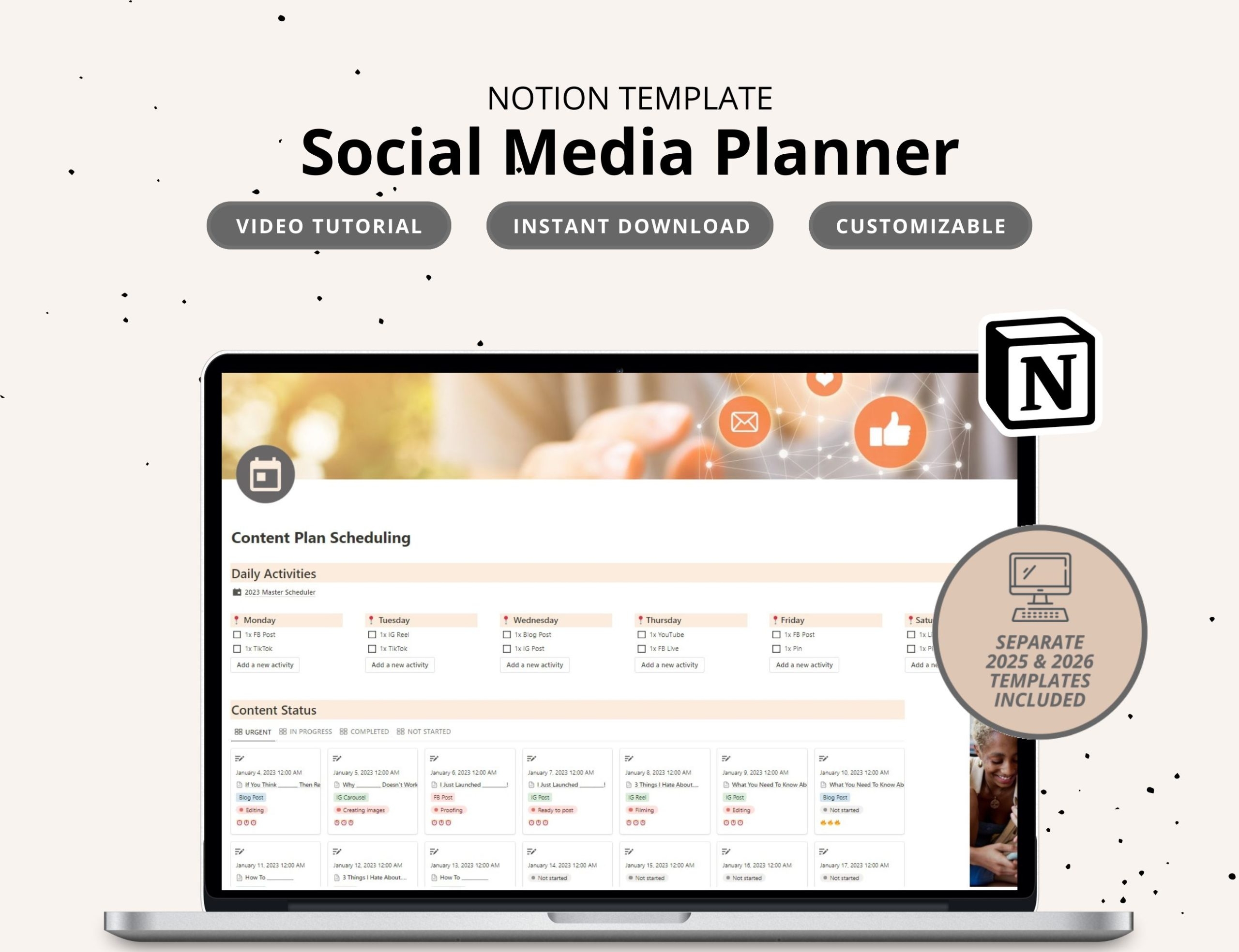 2026 Social Media Strategy Planner Printables 2026 Social Media Strategy Planner Printables