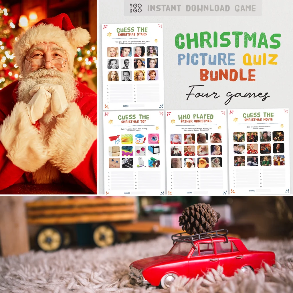 Spark Up Your Christmas And Enjoy Fun Picture Quizzes At Home Print GoGo