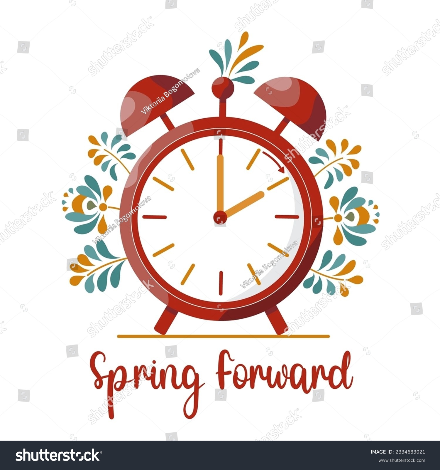Spring Forward Chance Your Clocks Stock Vector Royalty Free 2334683021 Shutterstock