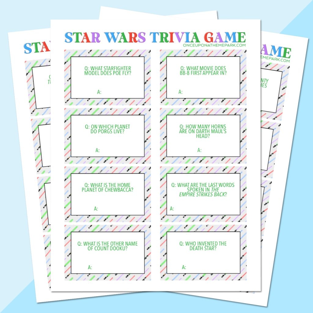 Star Wars Trivia Questions Free Printable Once Upon A Theme Park Star Wars Trivia Questions Free Printable Once Upon A Theme Park