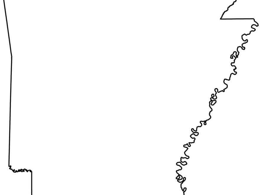 State Outlines Blank Maps Of The 50 United States GIS Geography