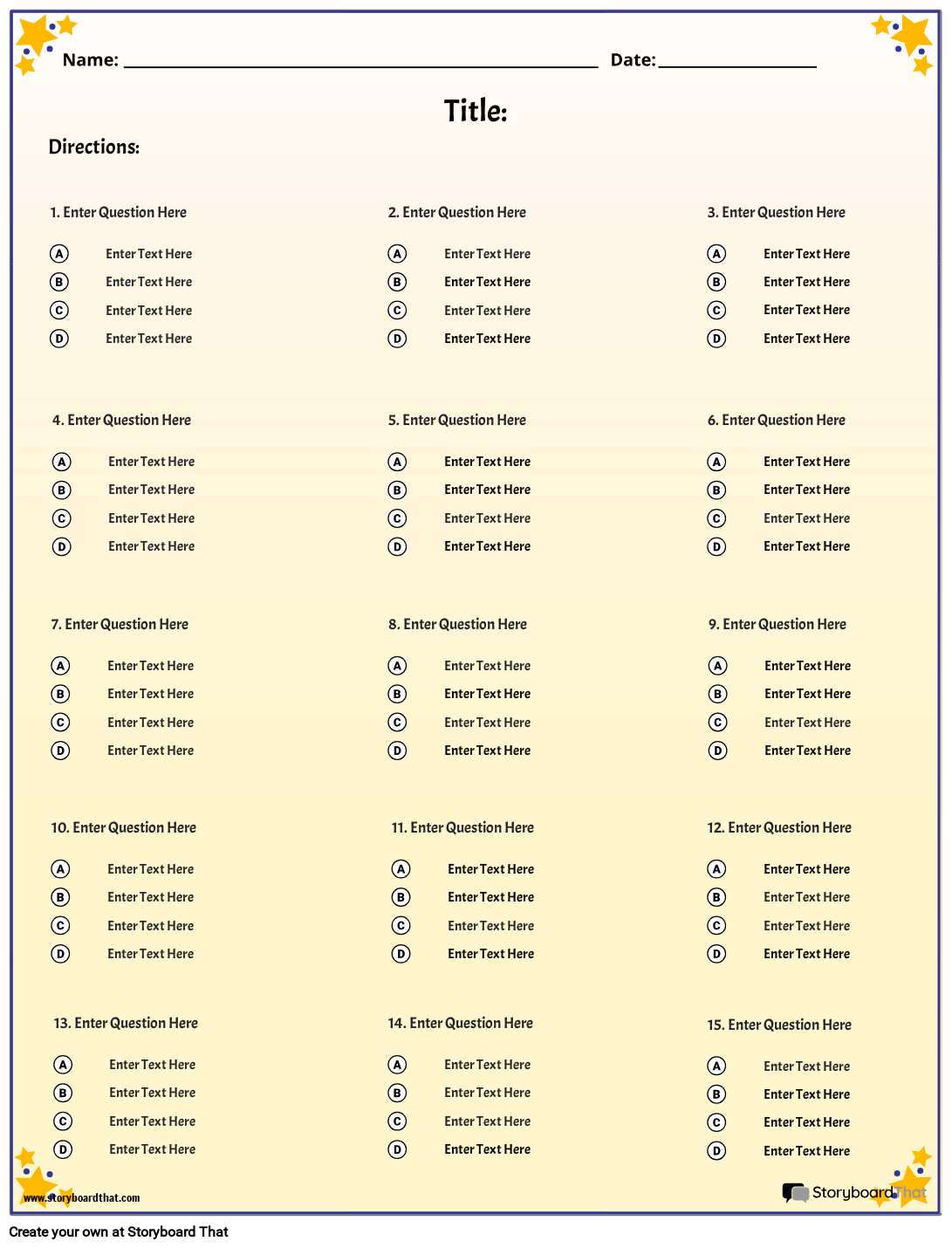 Storyboard That Free Quiz Maker Templates For Teachers Storyboard That Free Quiz Maker Templates For Teachers