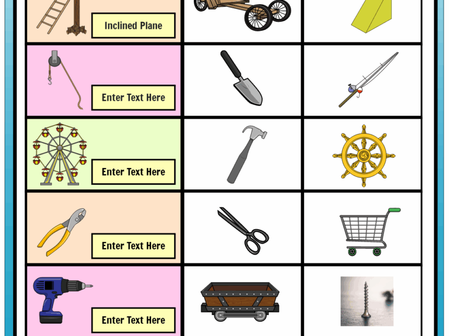 Storyboard That Free Simple Machines Worksheets