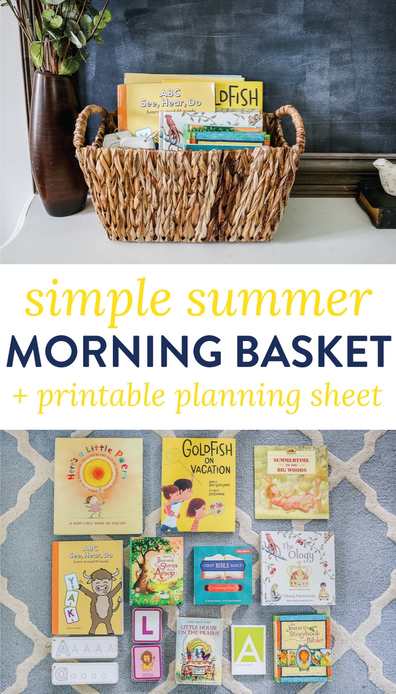 Monthly Morning Basket Planner Printable Monthly Morning Basket Planner Printable