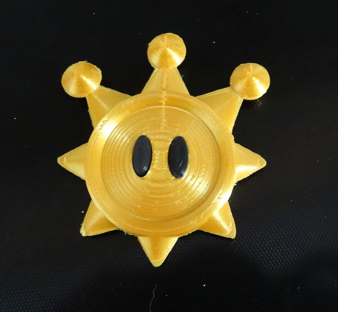 Super Mario Sunshine Shine Sprite choose A Colour Etsy
