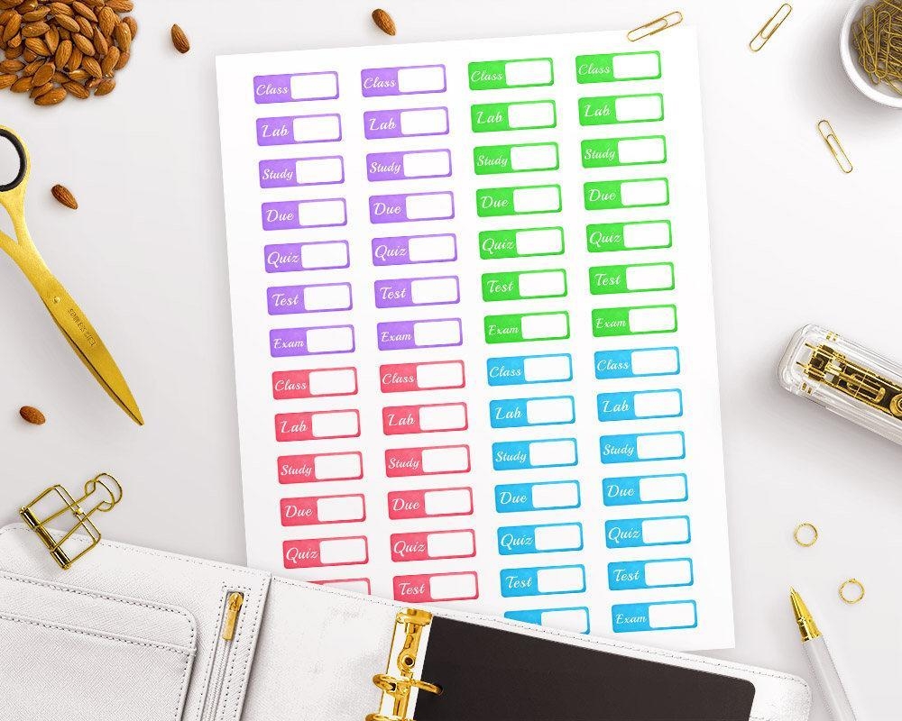 Tab Student Printable Planner Stickers The Digital Download Shop Tab Student Printable Planner Stickers The Digital Download Shop