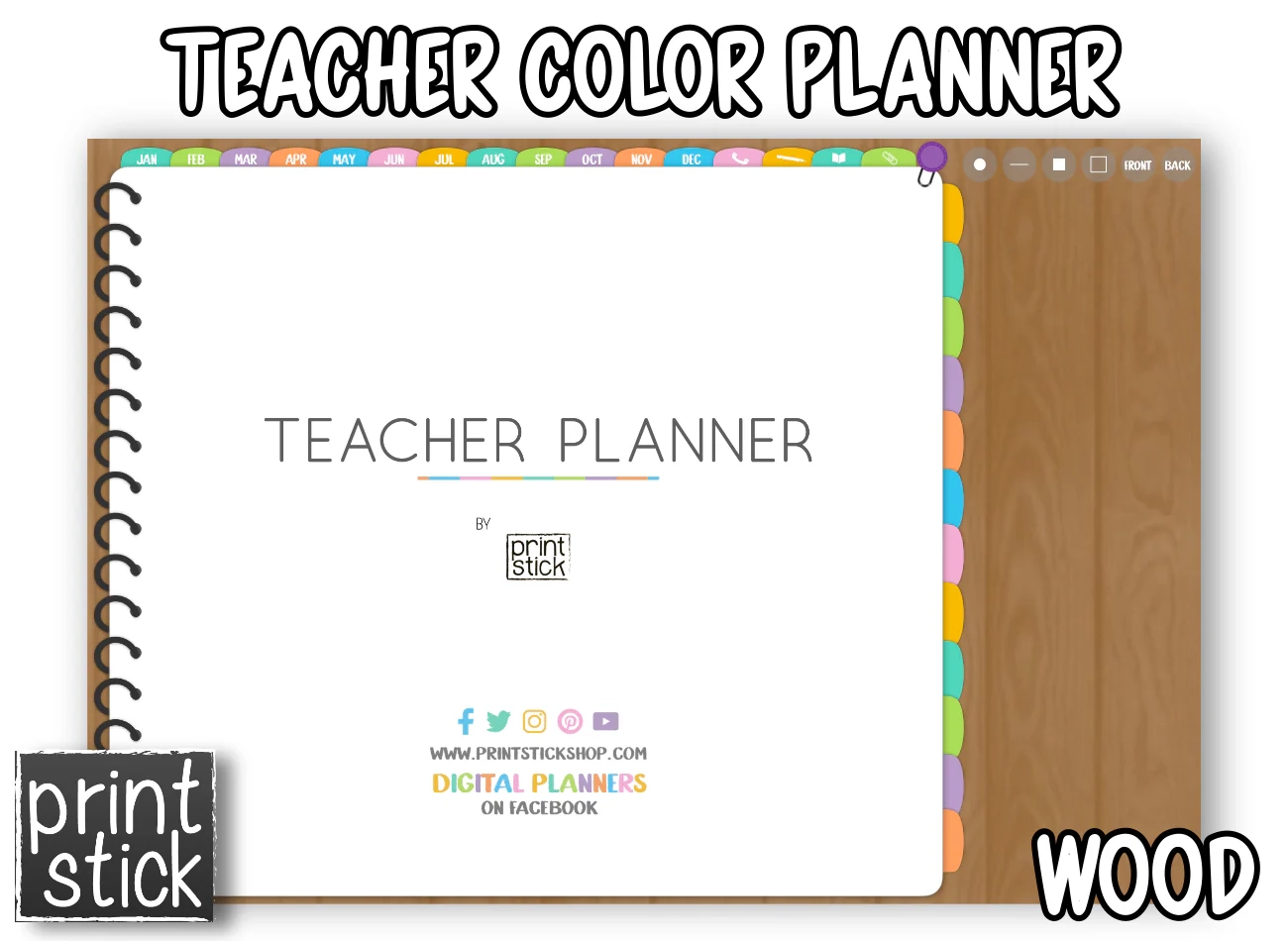 Teacher Color Planner PrintStick