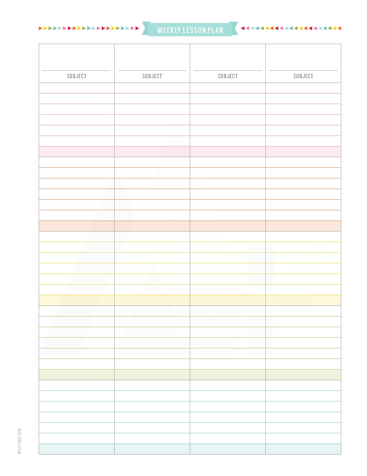 Free Printable Planners For Teachers