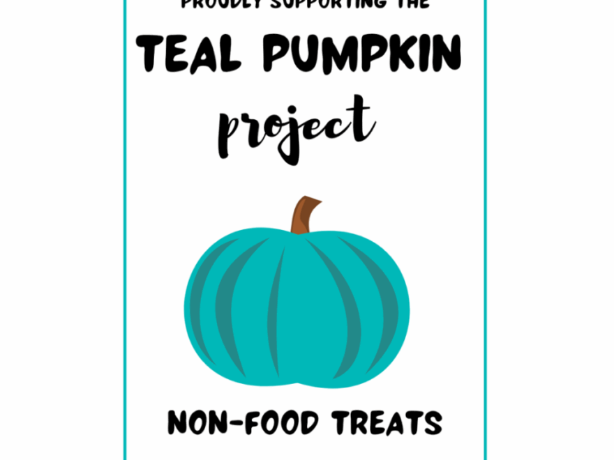 Teal Pumpkin Project Halloween Sign Printables For Kids W Food Allergies