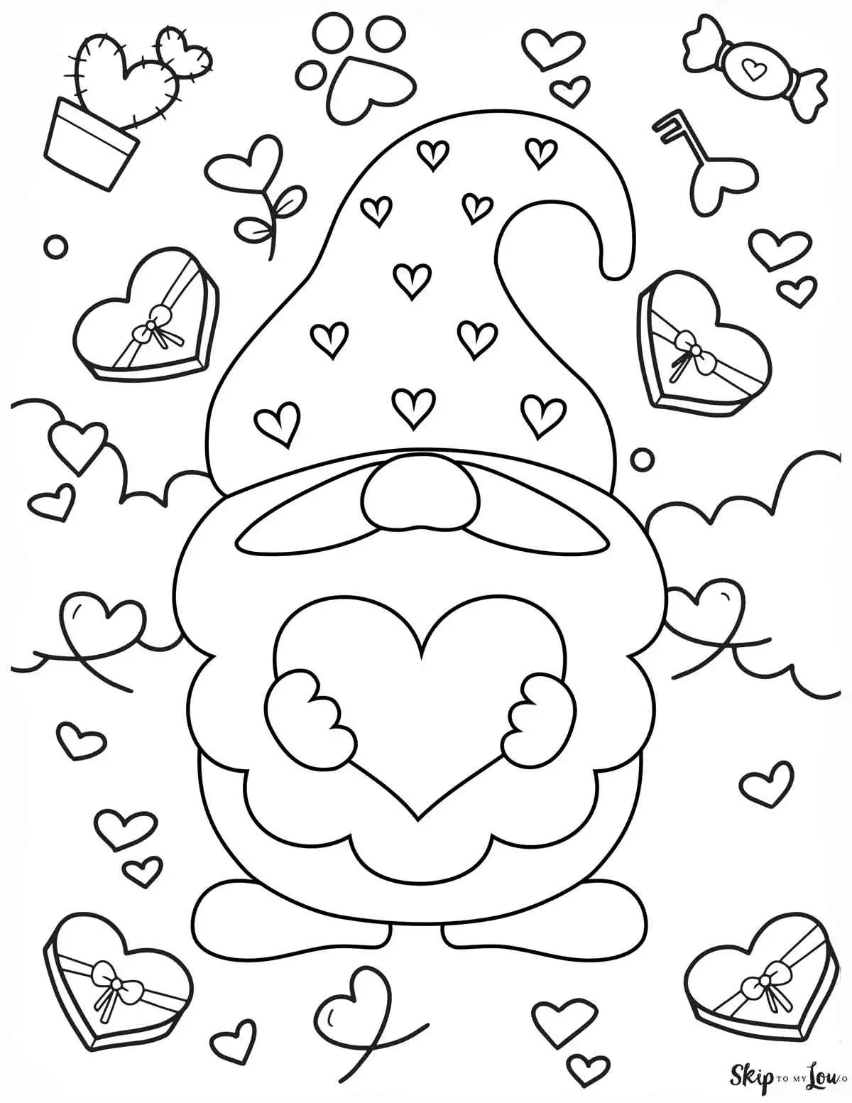 Free Printable Valentines Coloring Sheets