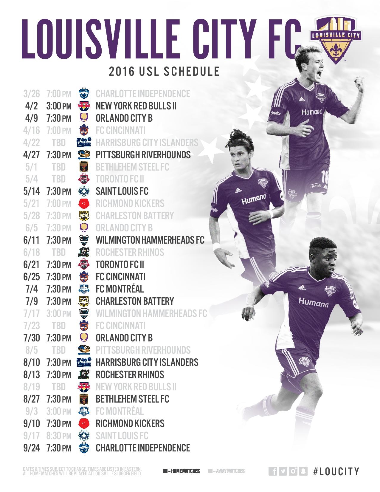 THE SCHEDULE IS HERE Louisville Coopers THE SCHEDULE IS HERE Louisville Coopers