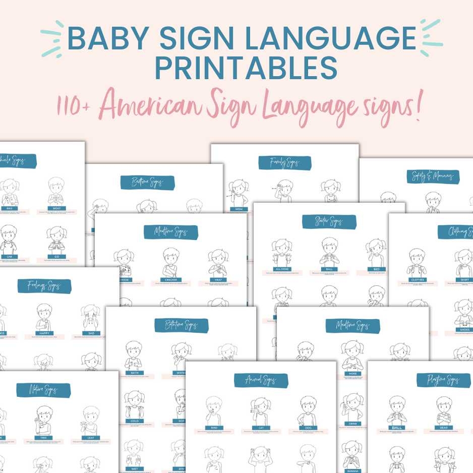 Printable Sign Language For Babies Printable Sign Language For Babies