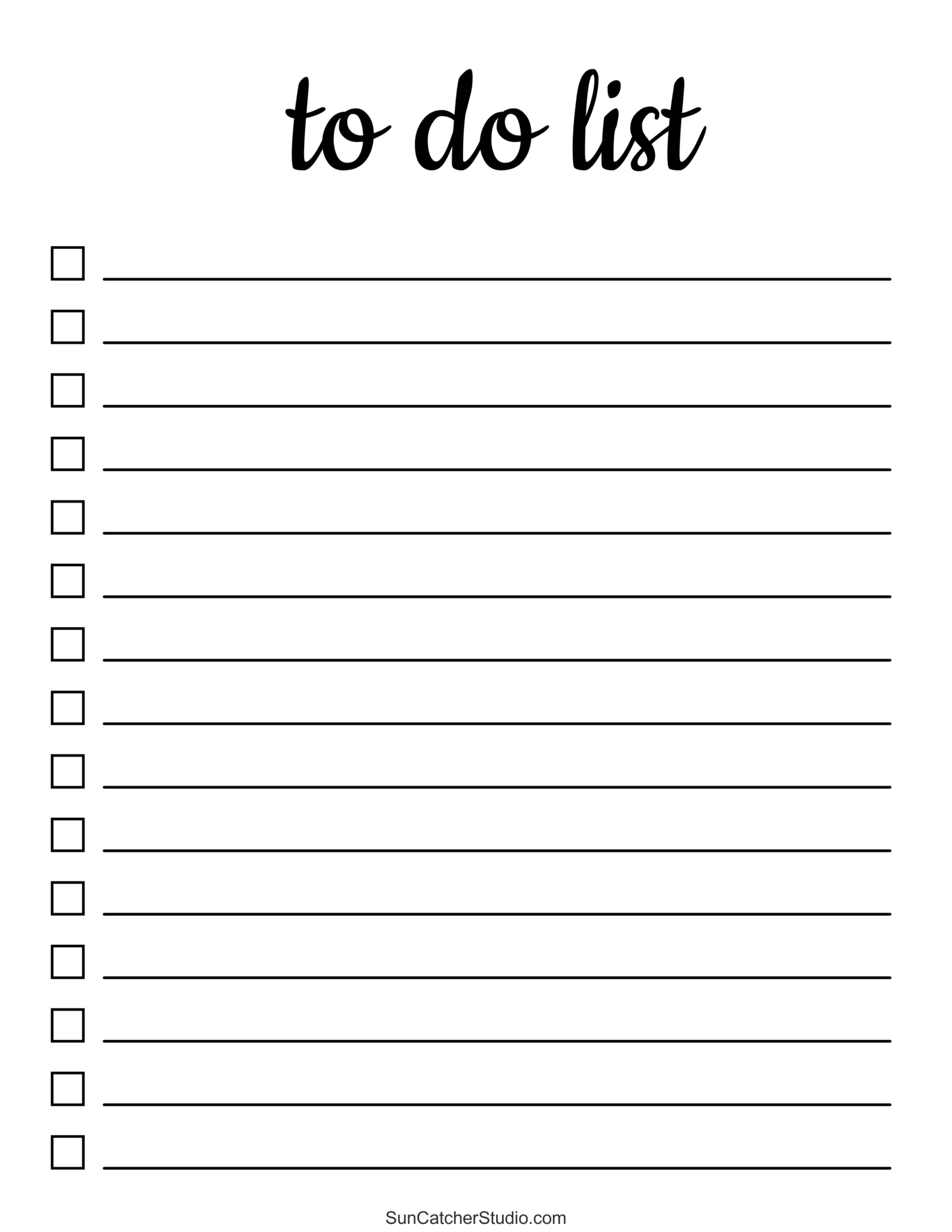 To Do List Free Printable PDF Templates Things To Do Free Printables Monograms Design Tools Patterns DIY Projects