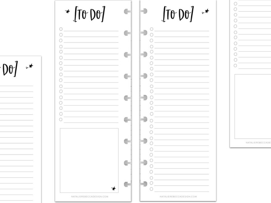 To Do List Half Sheet