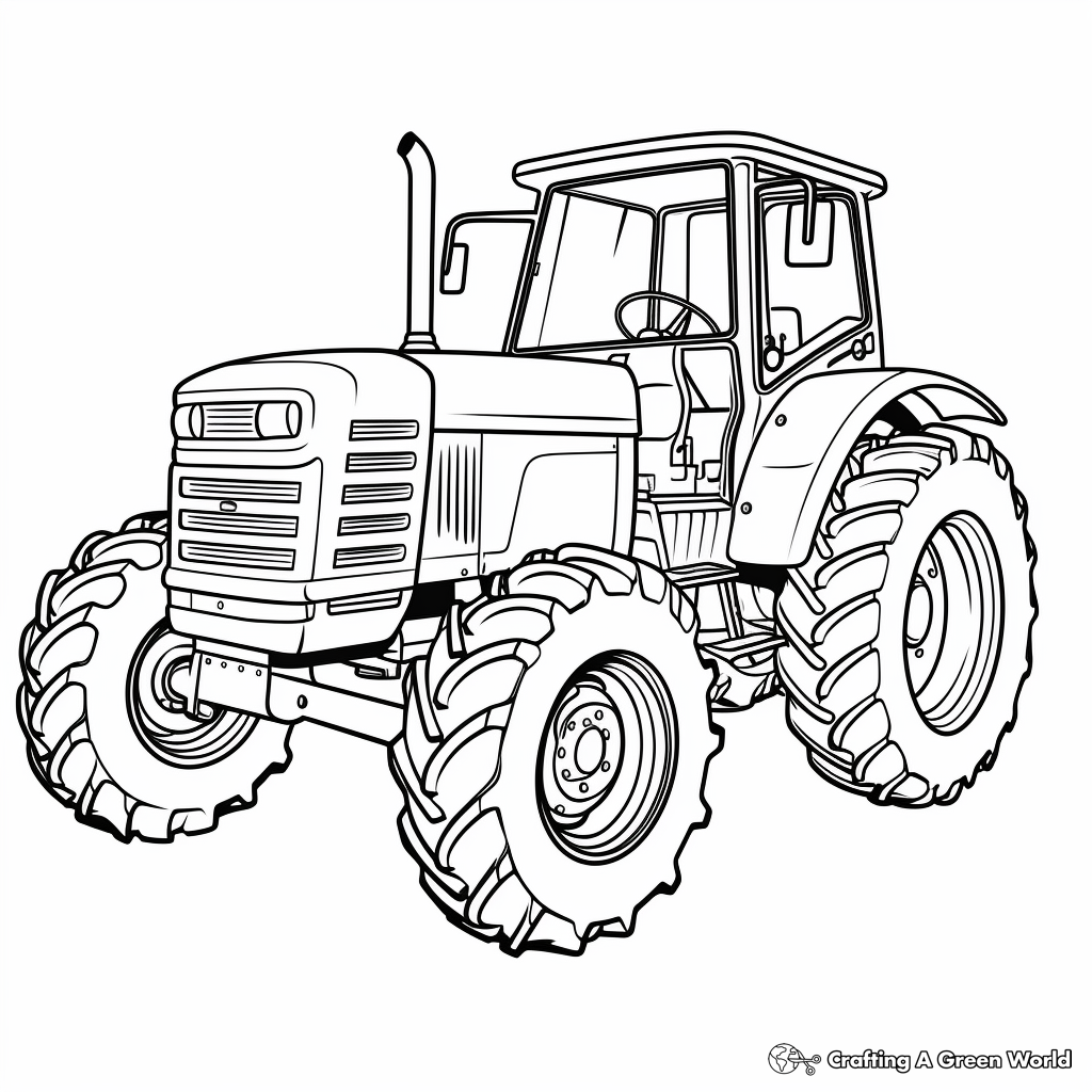 Printable Tractor Color Sheets