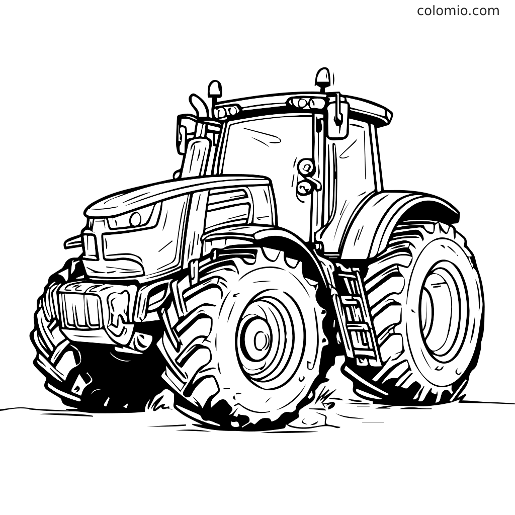 Tractors Coloring Pages Free Printable Tractor Coloring Sheets