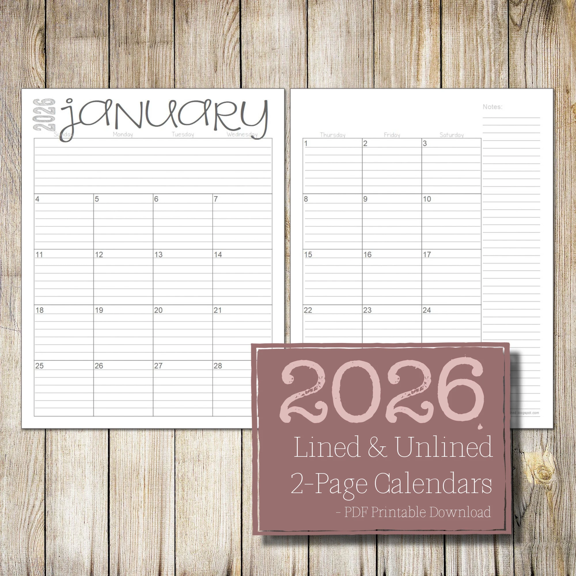 September 2026 Planner Printable Calan