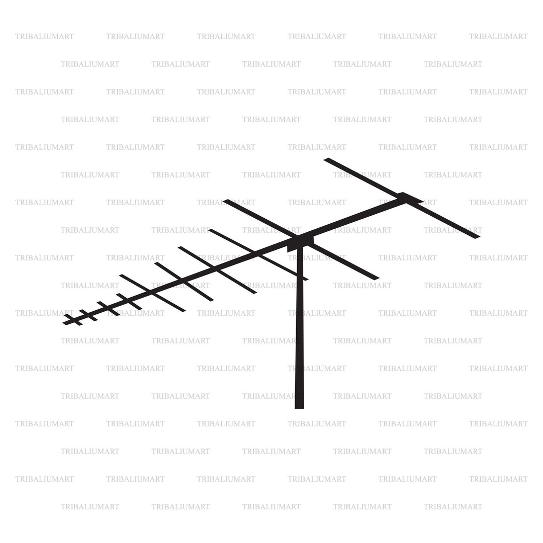 TV Antenna Cut Files For Cricut Clip Art Silhouette eps Svg Pdf Png Dxf Jpeg Etsy