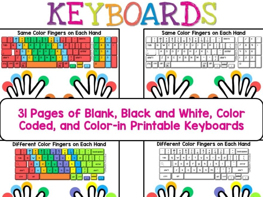 Typing Practice Printable Keyboard Pages