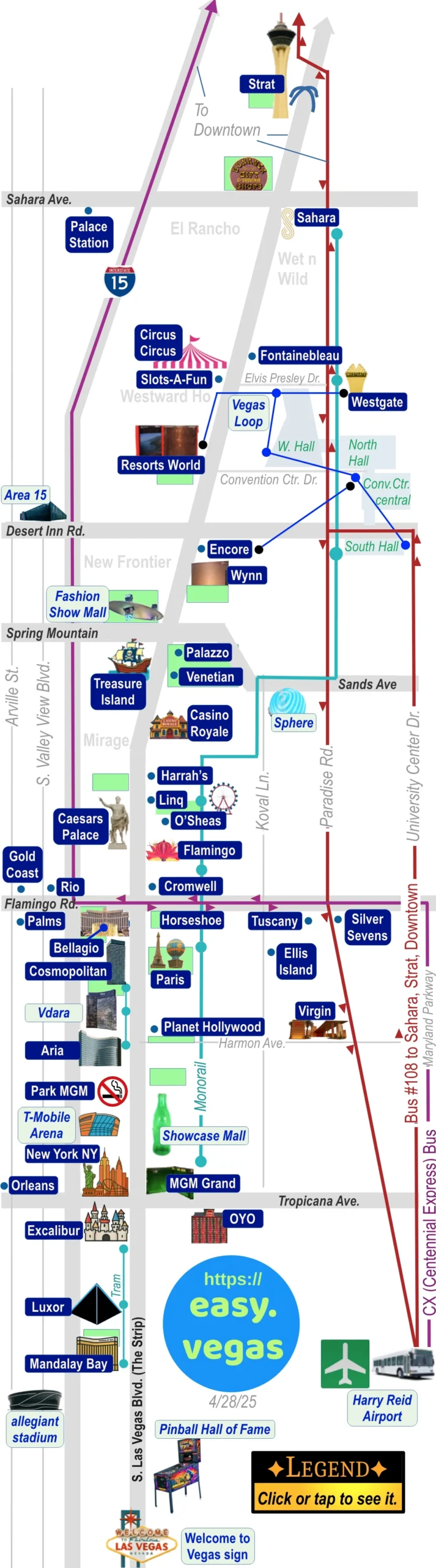 Ultimate Map Of The Las Vegas Strip The Most Complete And Current Ultimate Map Of The Las Vegas Strip The Most Complete And Current