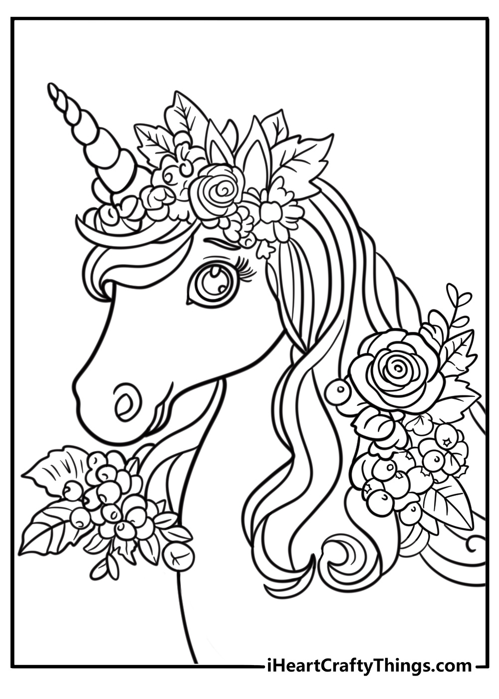 Printable Cartoon Unicorn Coloring Sheets Printable Cartoon Unicorn Coloring Sheets