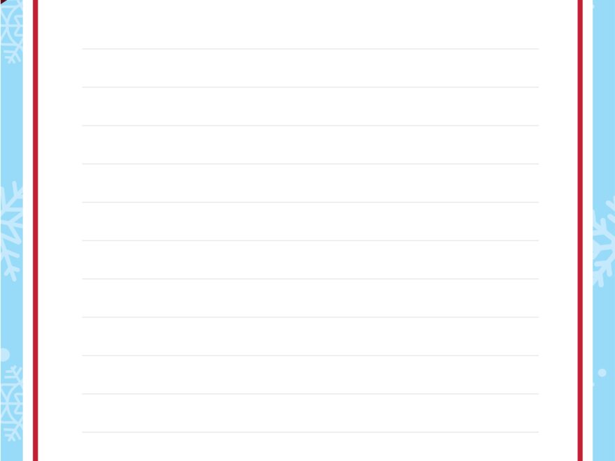 Use This Free Stationery To Write Your List To Santa The Elf On The Shelf