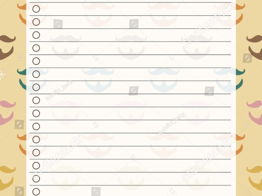 Vintage A4 Template Do List Lettering Stock Vector Royalty Free 781236415 Shutterstock