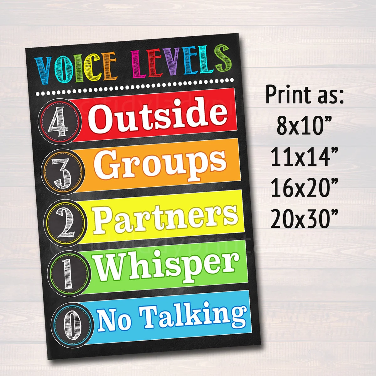 Voice Level Classroom Chart TidyLady Printables Voice Level Classroom Chart TidyLady Printables