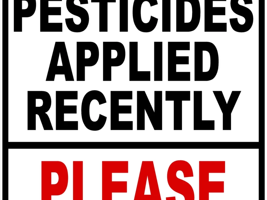 Warning Pesticides Applied Recently Please Keep Off Sign Signs By Salagraphics