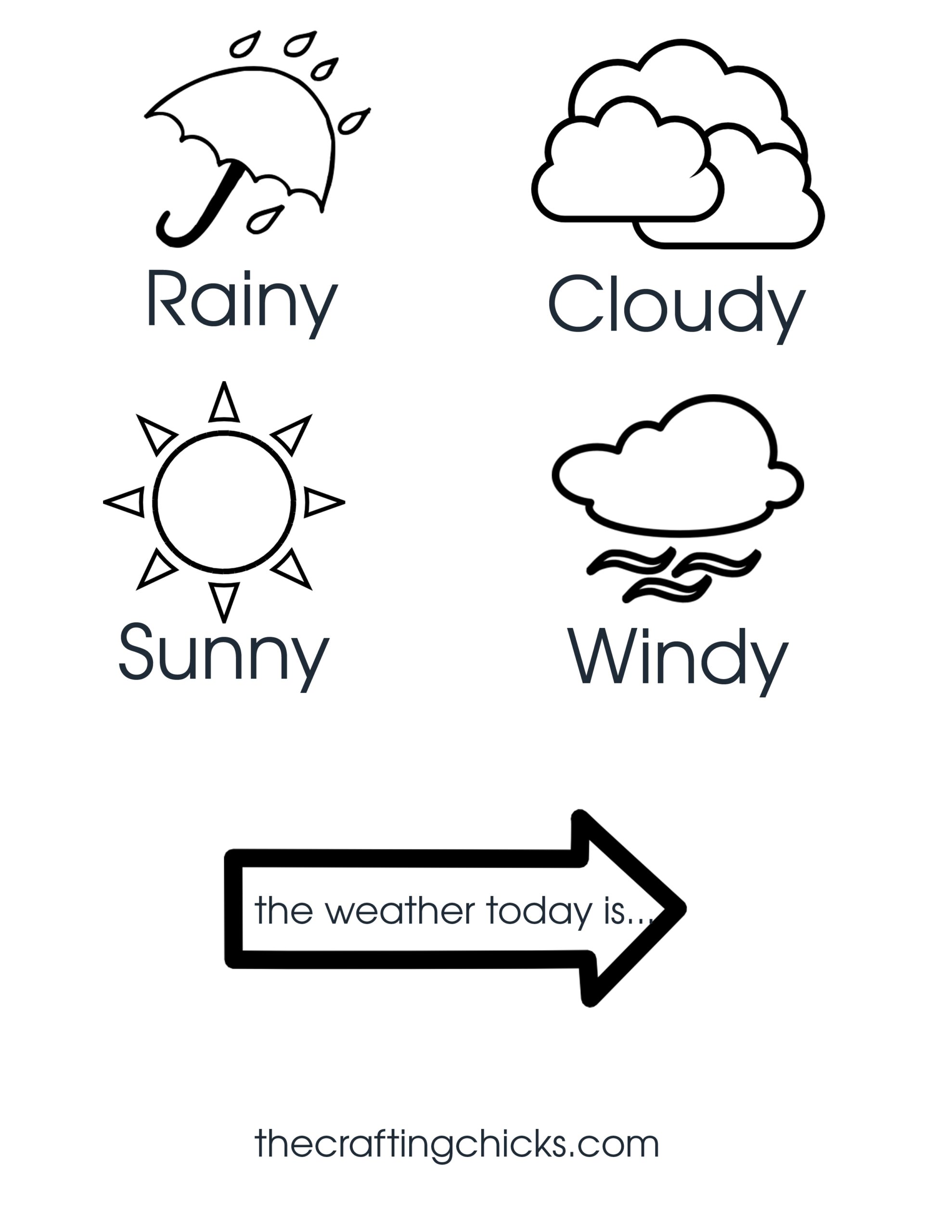 Preschool Weather Charts Printable Preschool Weather Charts Printable