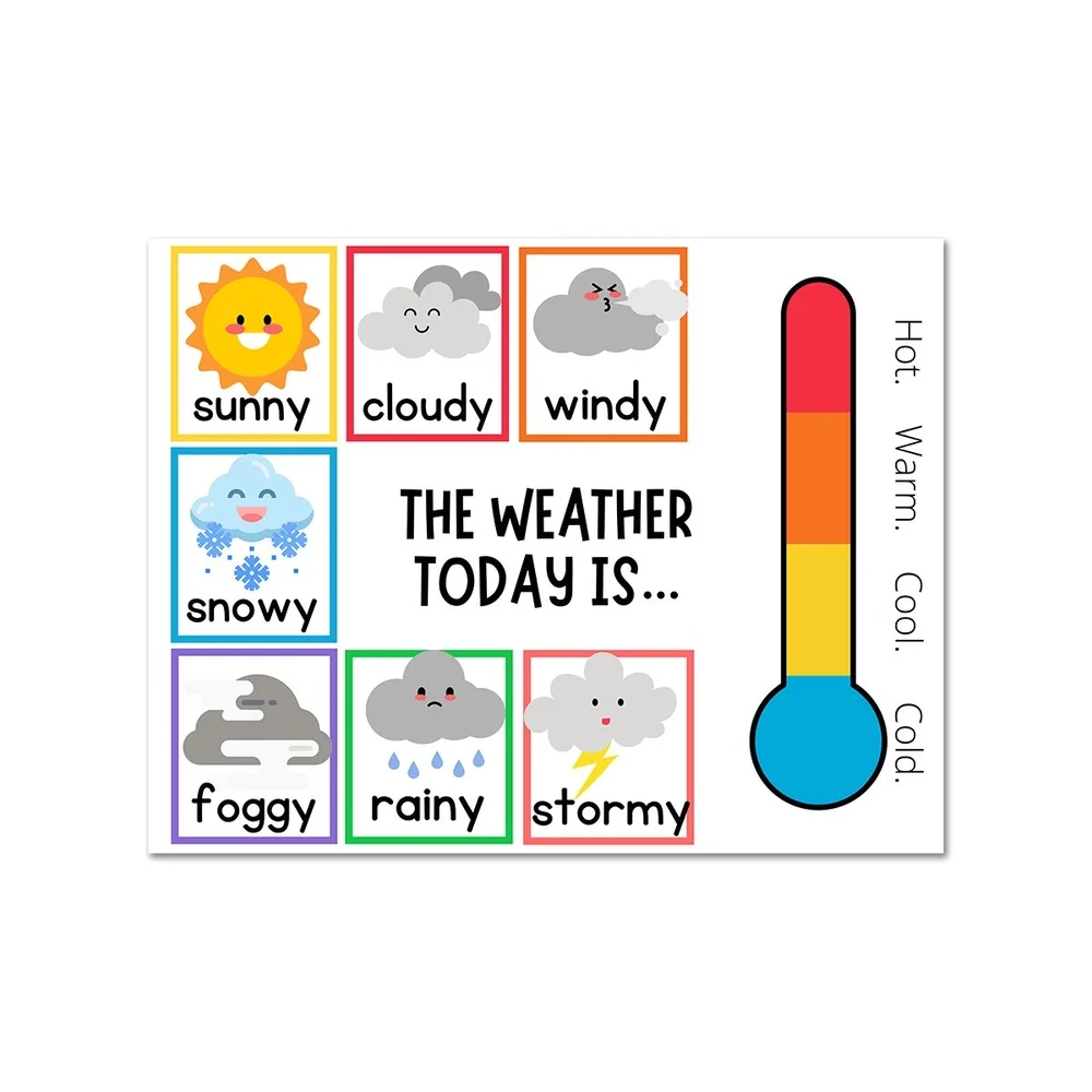 Weather Chart Preschool Vibes