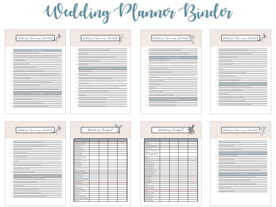 Wedding Planning 10 Free PDF Printables Printablee Worksheets Library