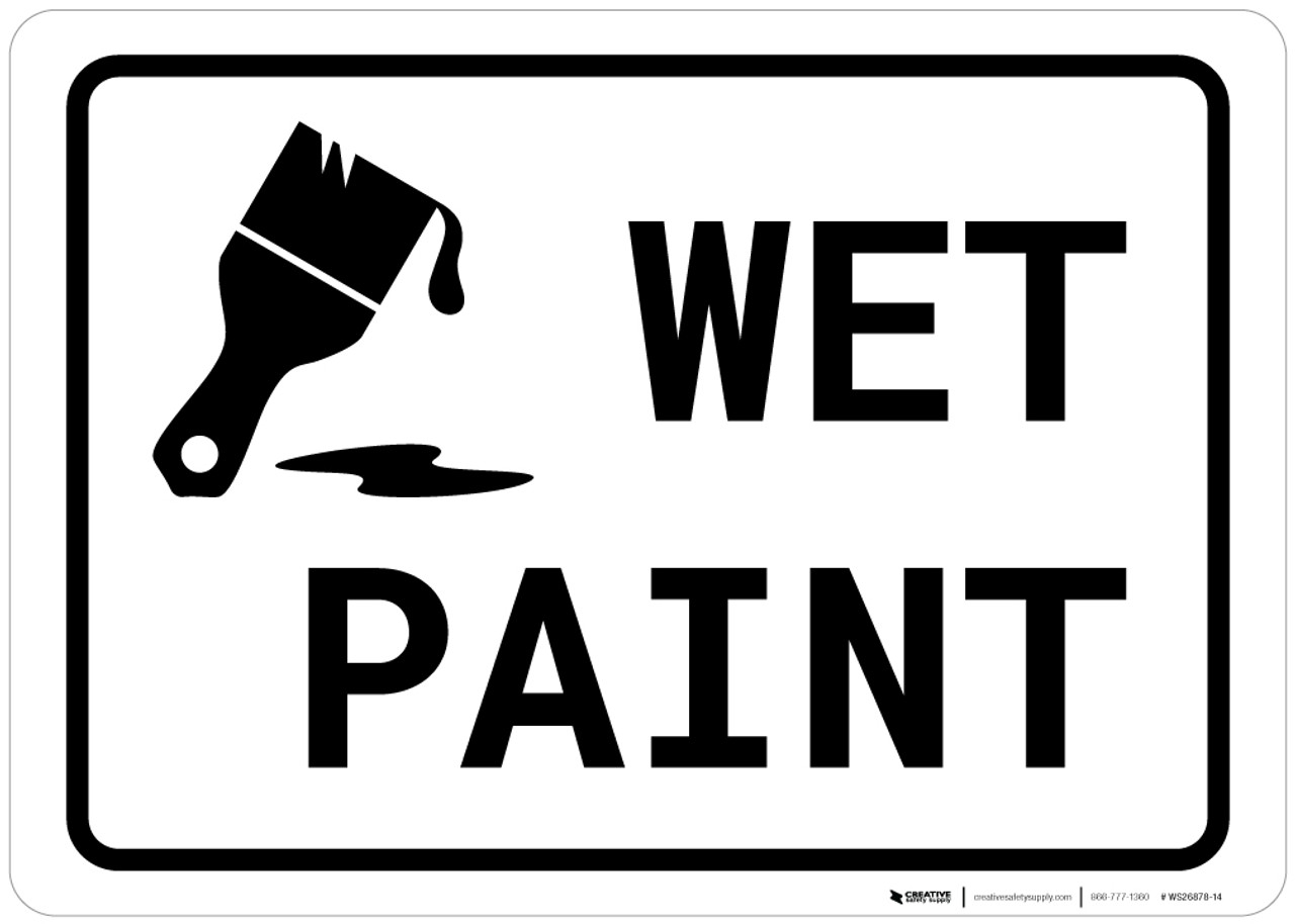 Wet Paint Signs Printable Images