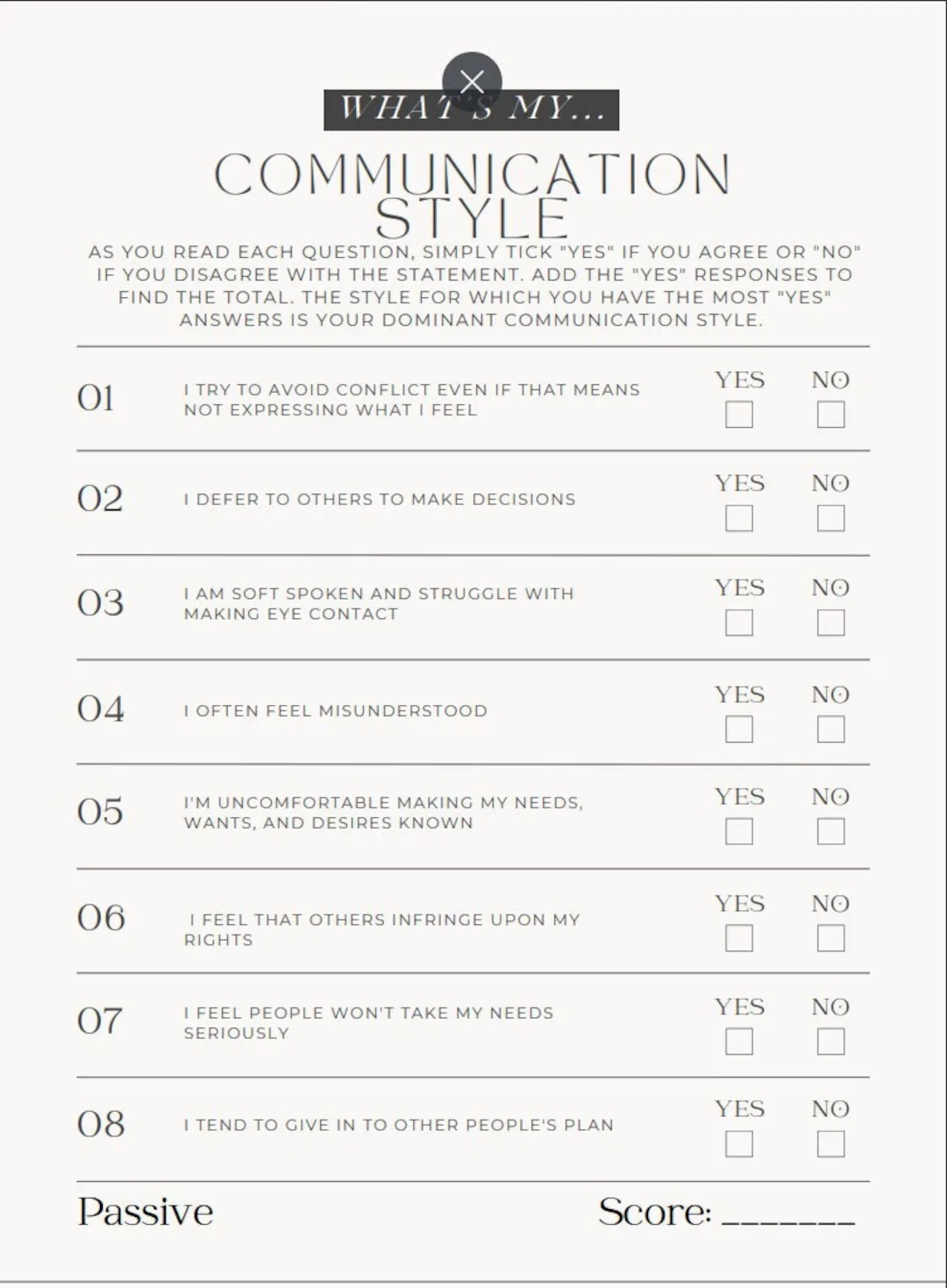 What s My Communication Style Quiz Etsy