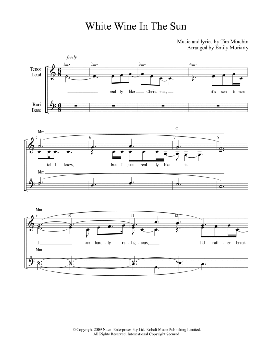 Printable Music Sheet Wine Into Water Printable Music Sheet Wine Into Water